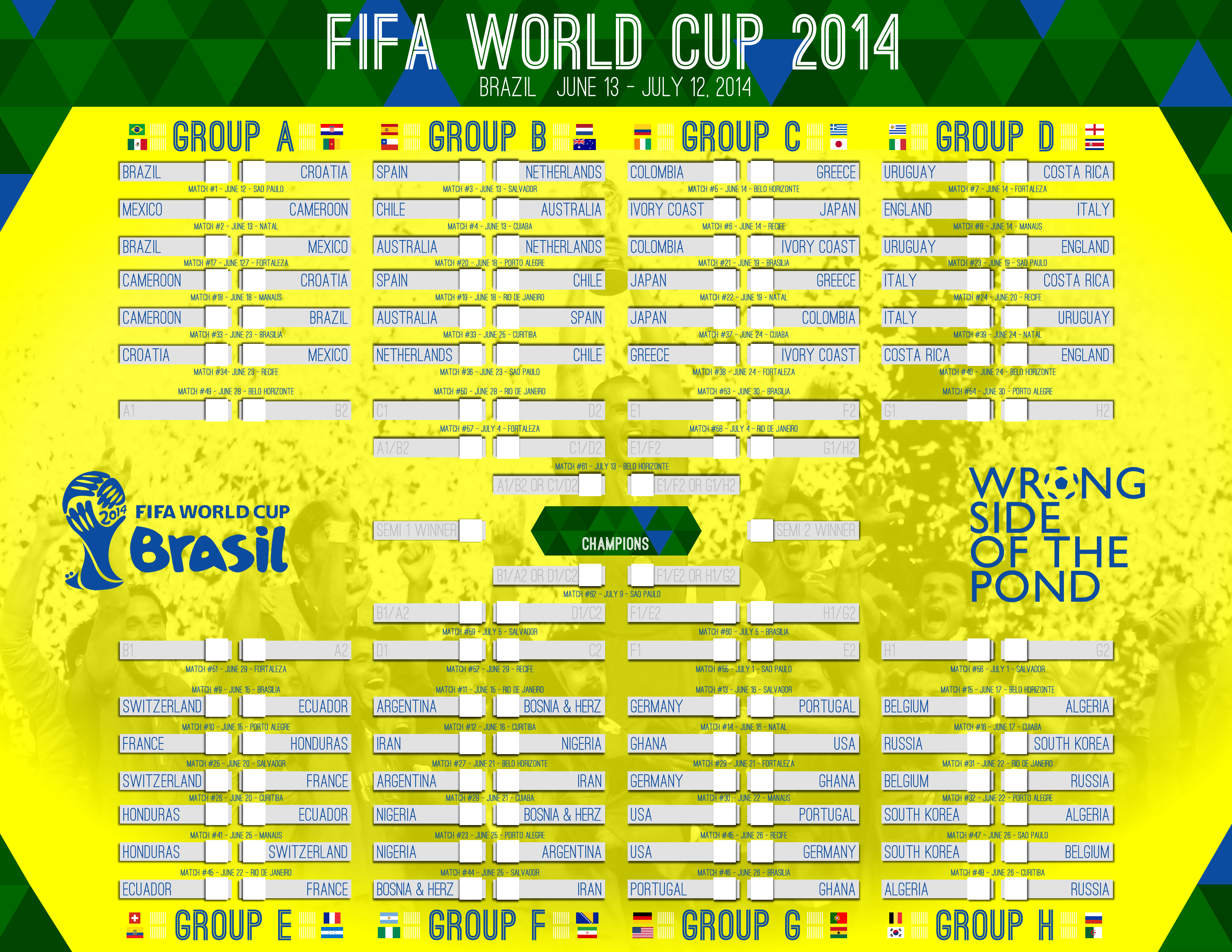2014 fifa world cup bracket download where to get official version