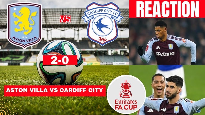 aston villa vs cardiff city timeline - relive every goal and major event