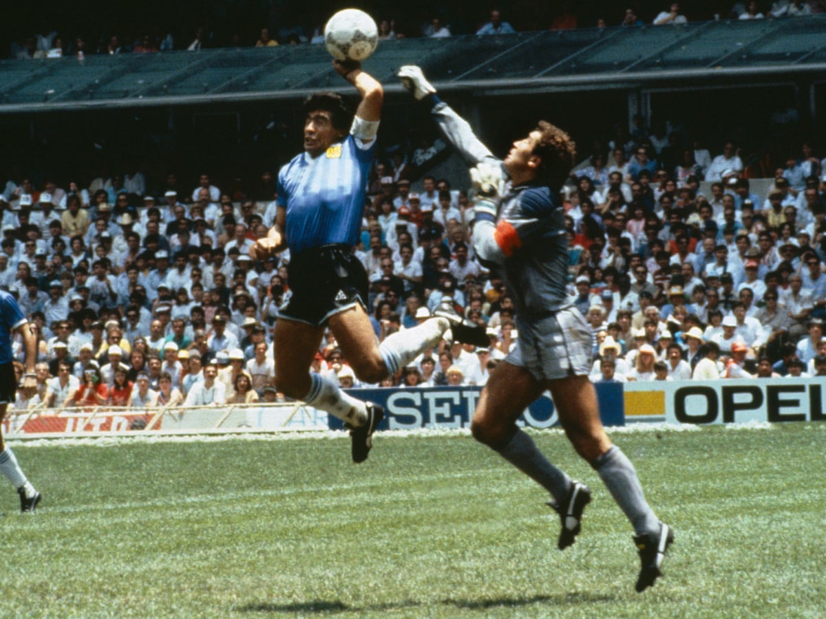 Maradona Hand of God story at the 1986 FIFA World Cup Mexico