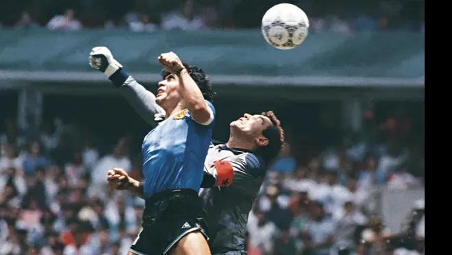 Maradona Hand of God story at the 1986 FIFA World Cup Mexico