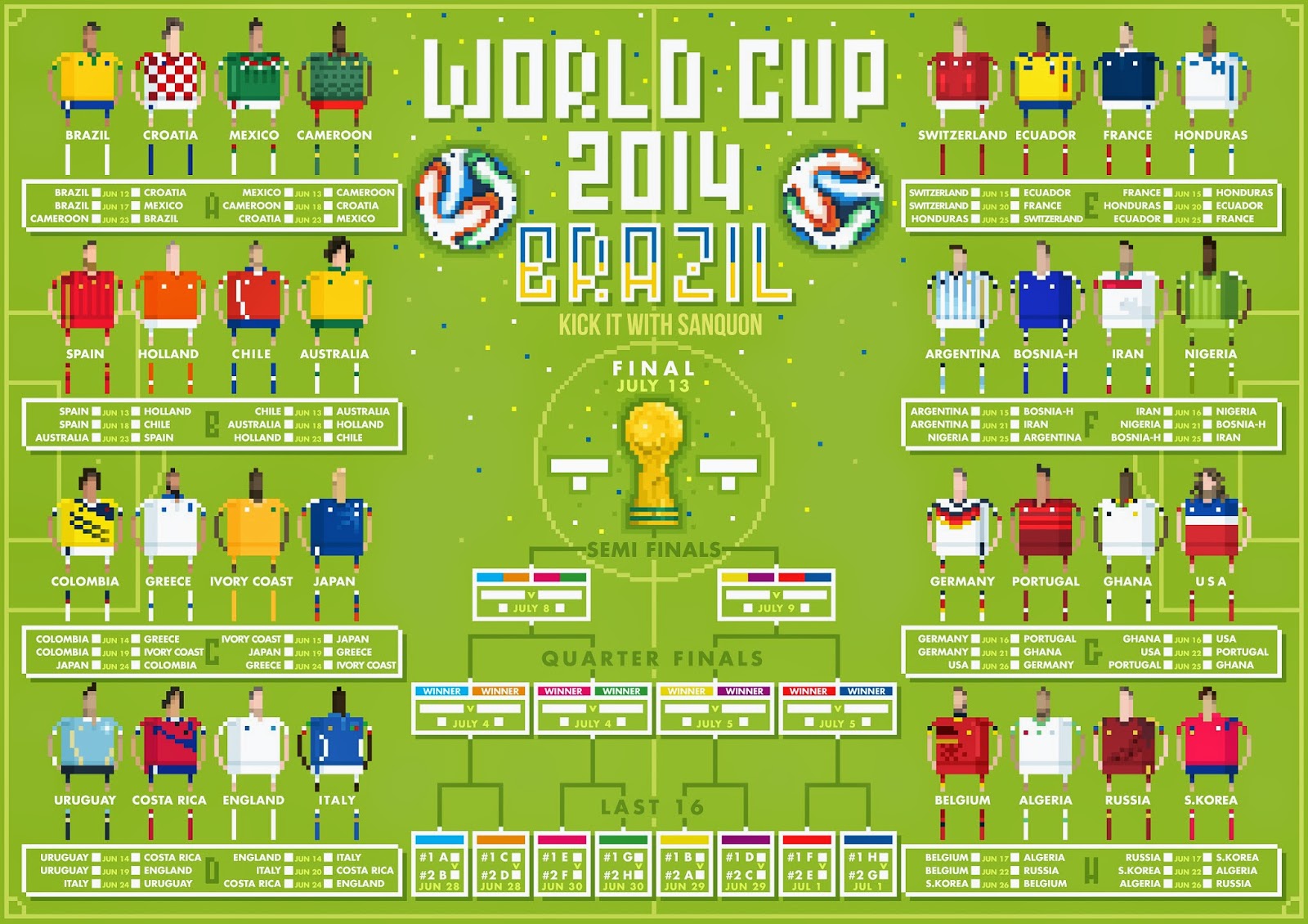 2014 fifa world cup bracket download where to get official version