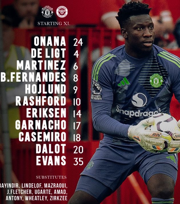 manchester united f.c. vs brentford f.c. timeline