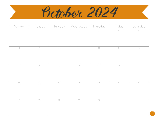 Need an October 2024 calendar to print here are the best free sources