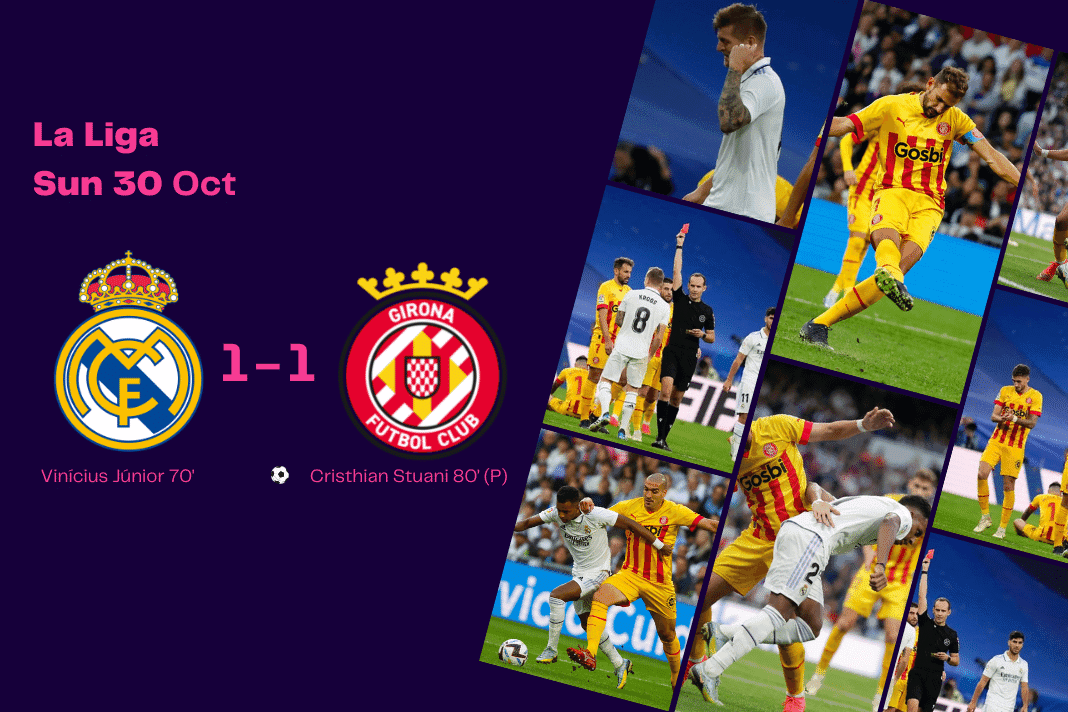 How are the statistics of Real Madrid against Girona Futbol Club this season?