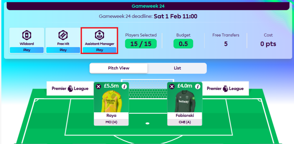 How to choose the right assistant manager chip in FPL? Experts advice!