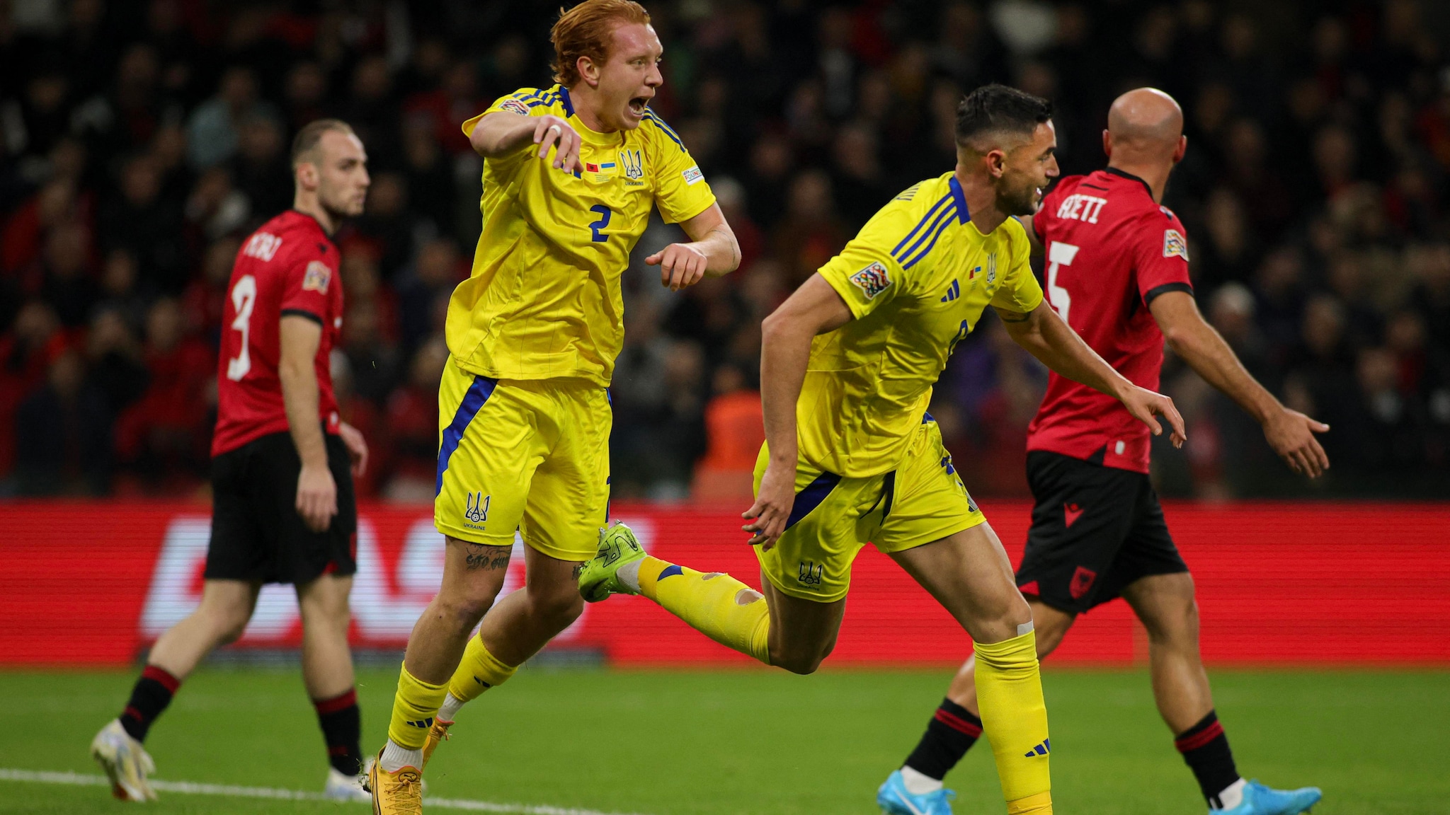 Are the standings of Albania national football team vs Ukraine national football team fair?