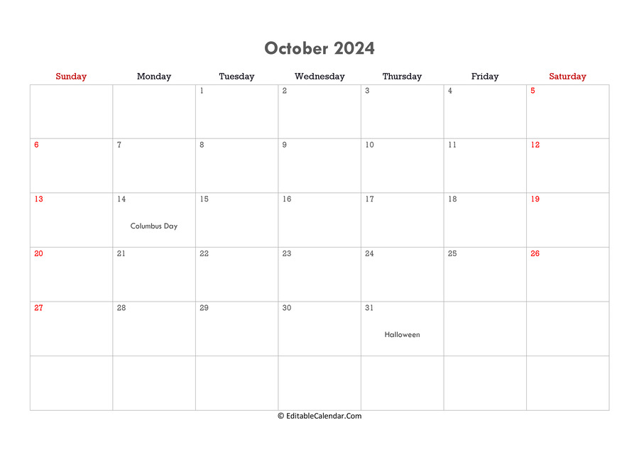 Can you edit Calendario ottobre 2024 pdf? Find out the answer!
