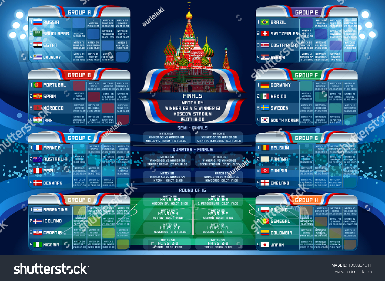 What was the official calendar for the Russia tournament？ Find all the soccer world cup 2018 dates instantly!