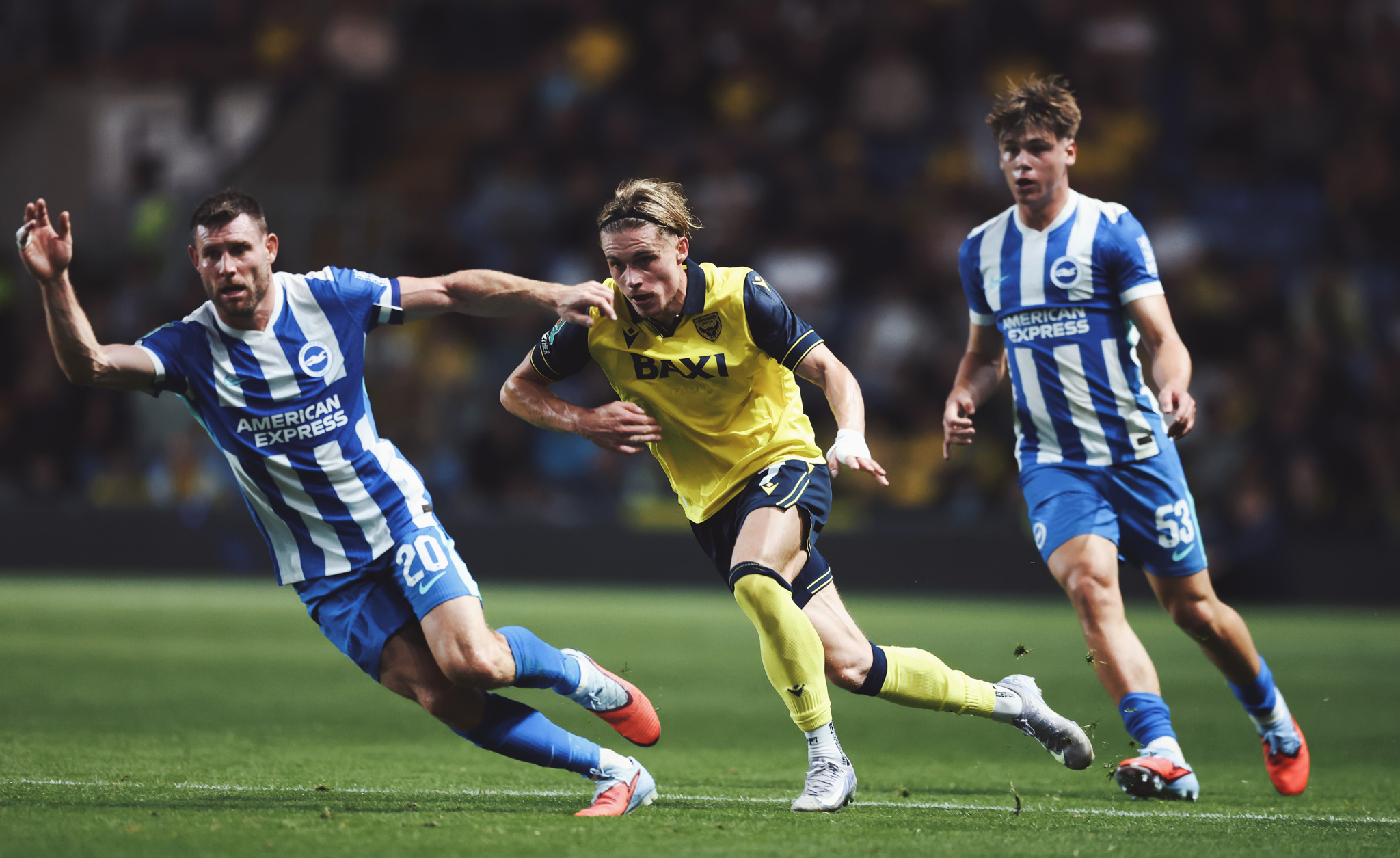 Oxford United FC vs Brighton & Hove Albion F.C. timeline： Any important changes？