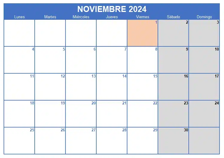 Calendario de noviembre 2024: Which format suits you best? Options revealed!