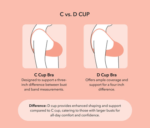 C vs D cup: How to choose the right size for you?