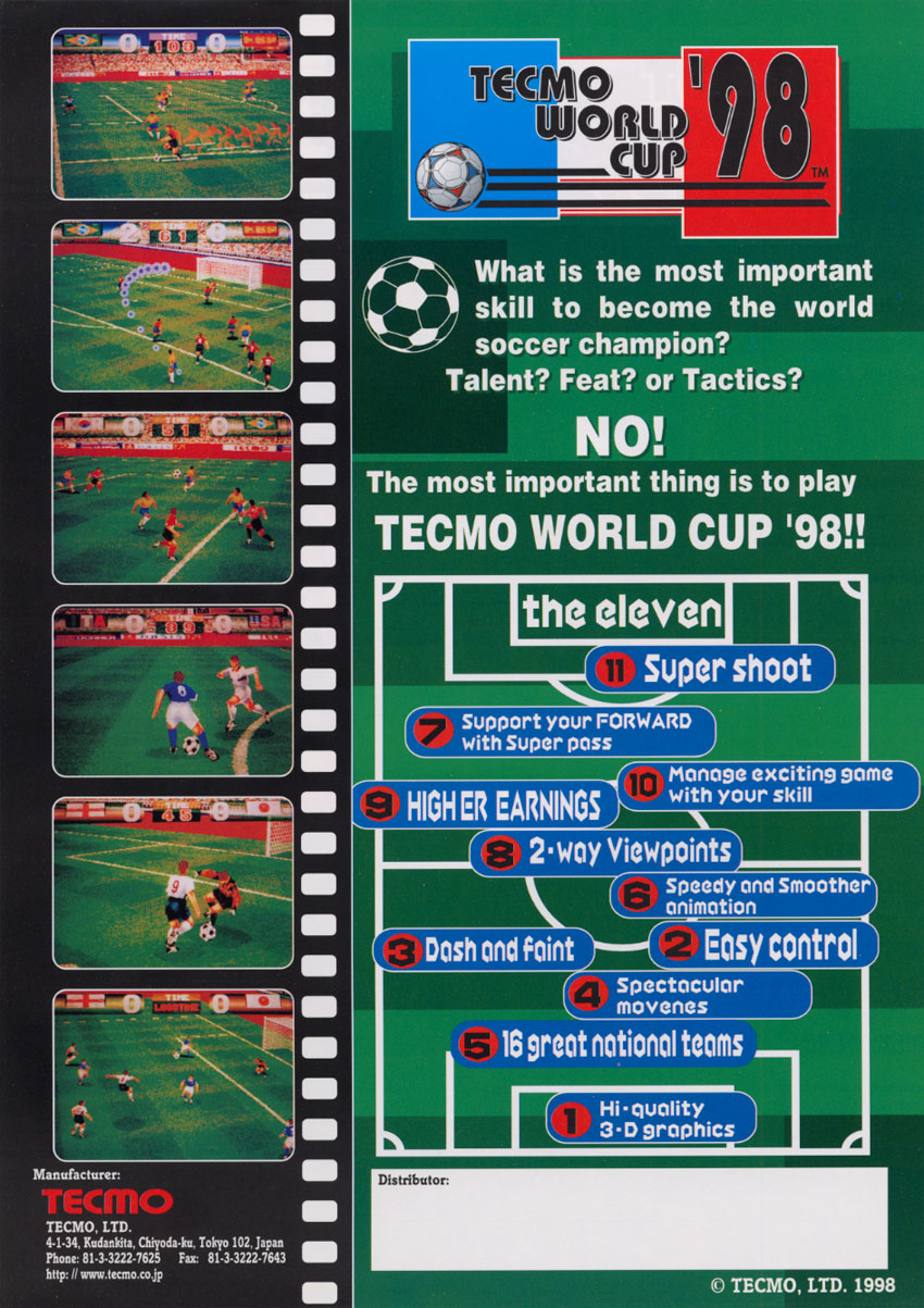 Tecmo World Cup 98 Game (Is It Still Fun？)