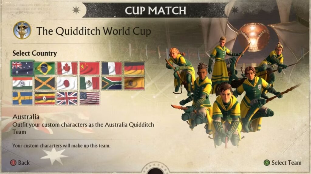 Best team in quidditch world cup ps2： Which country should you pick first？