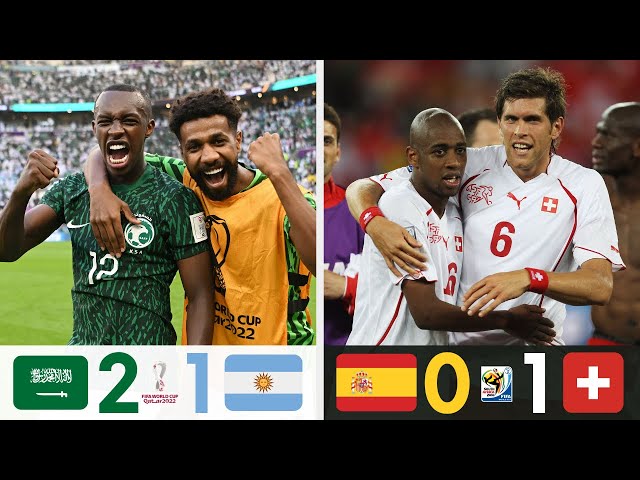 The biggest upsets at the football world cup 2008 (Were you watching it live？)