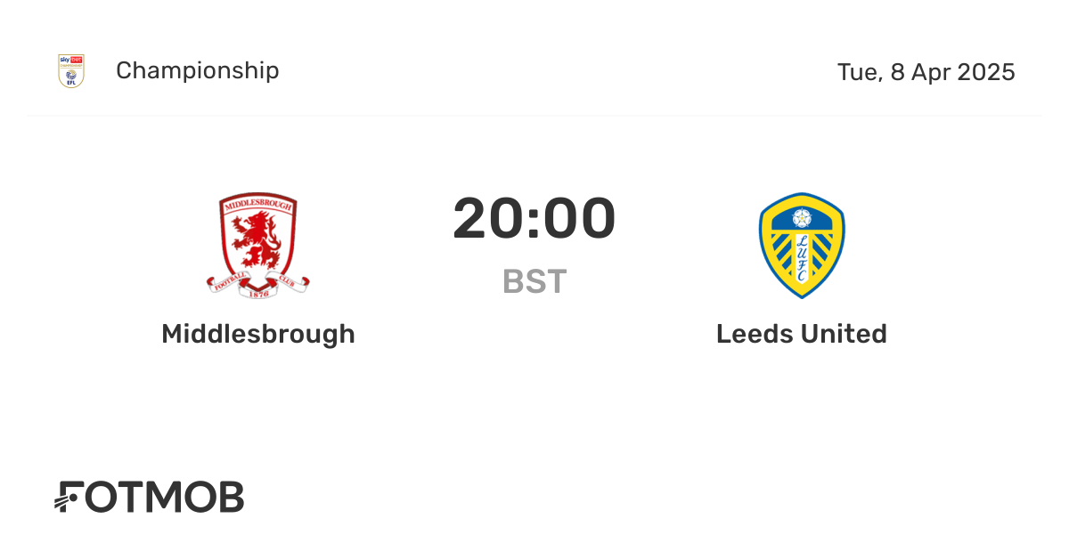 Middlesbrough F.C. vs Leeds United stats: Insights from the latest match