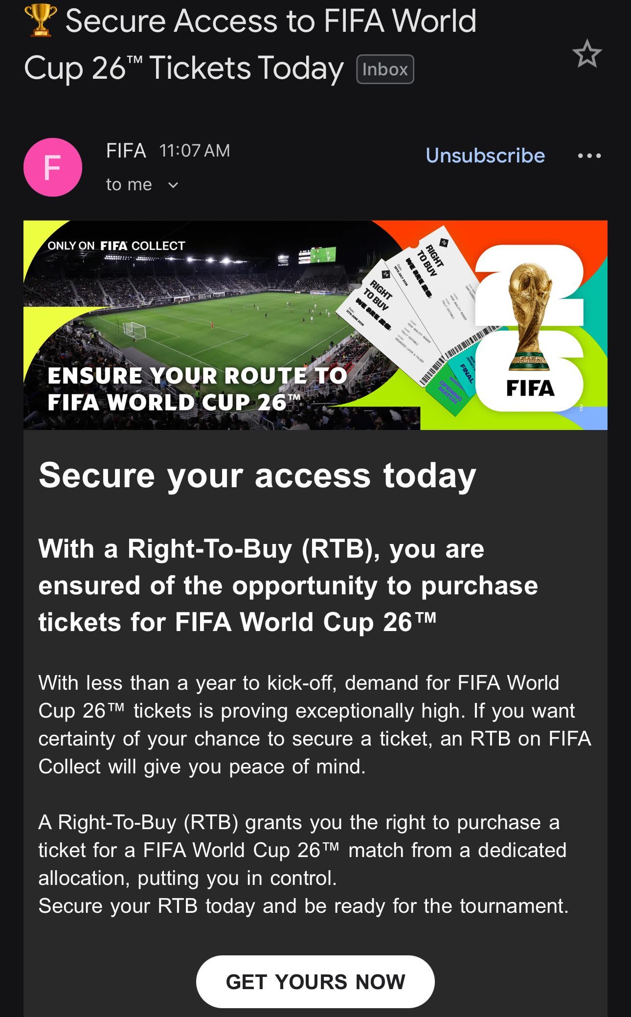 World Cup Finals Tickets: Last chance to score yours today!