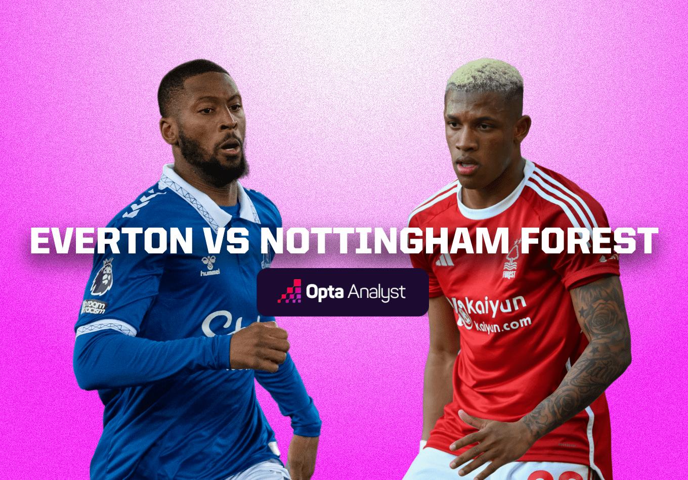 What does the Everton F.C. vs Nottingham Forest timeline tell us about their rivalry？