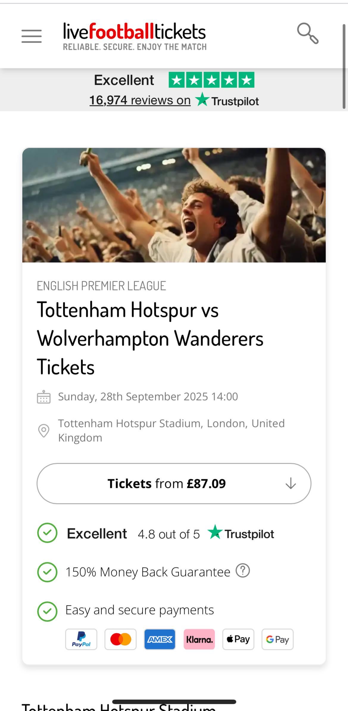 Are Liverpool vs Spurs tickets hard to get？ Ways to secure yours!