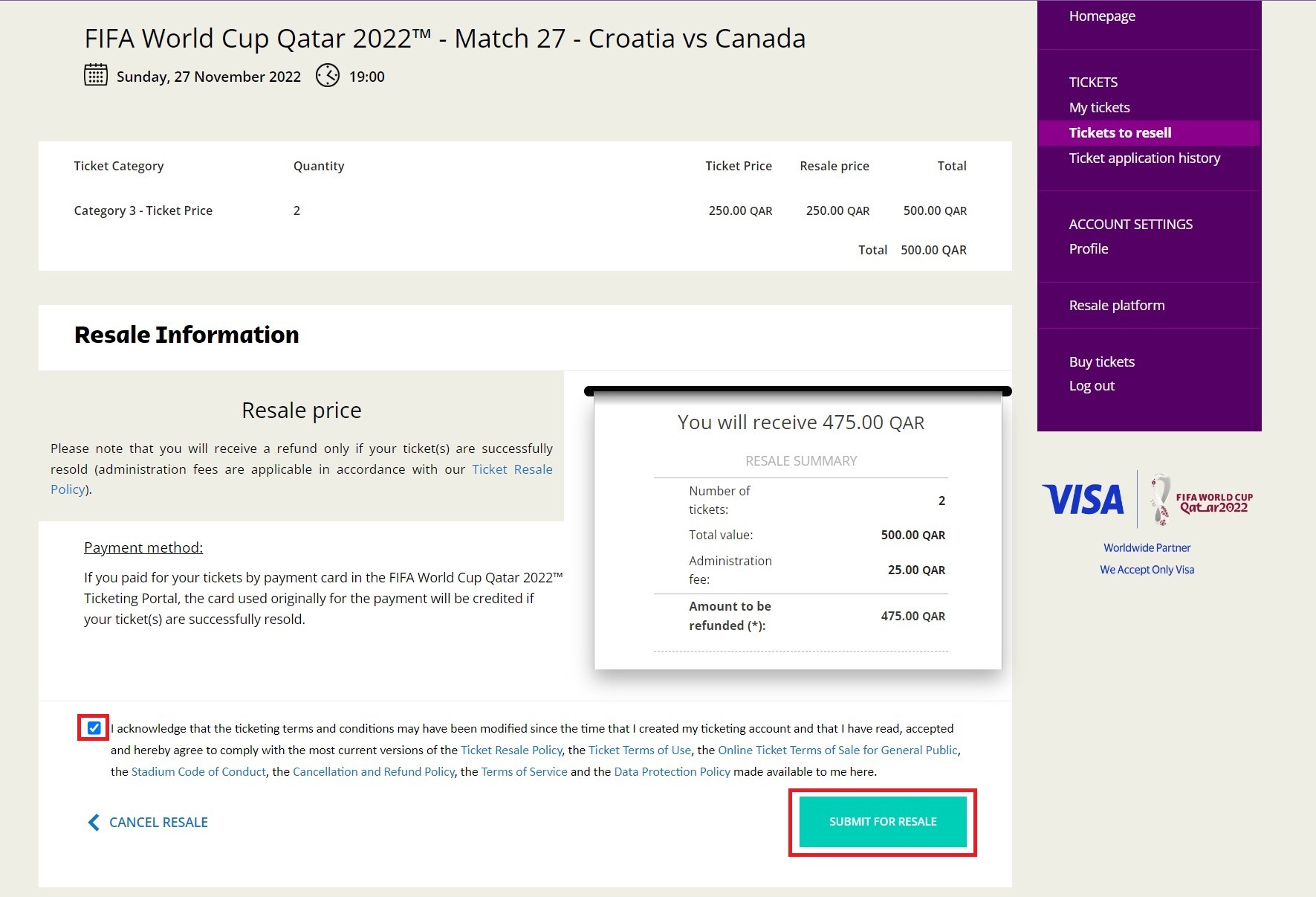 Can You Resell Your `fifa world cup tickets`？ Here Are the Rules You Need to Know!