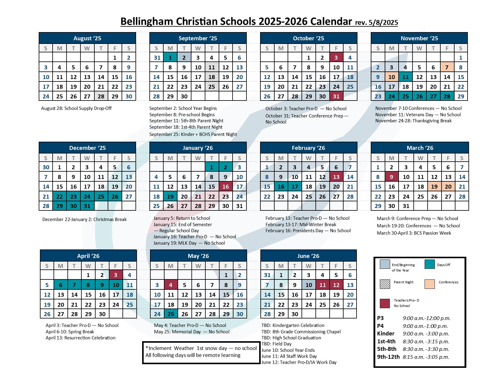 When does the new school year start at chs bellingham？ Get all important dates and times now!