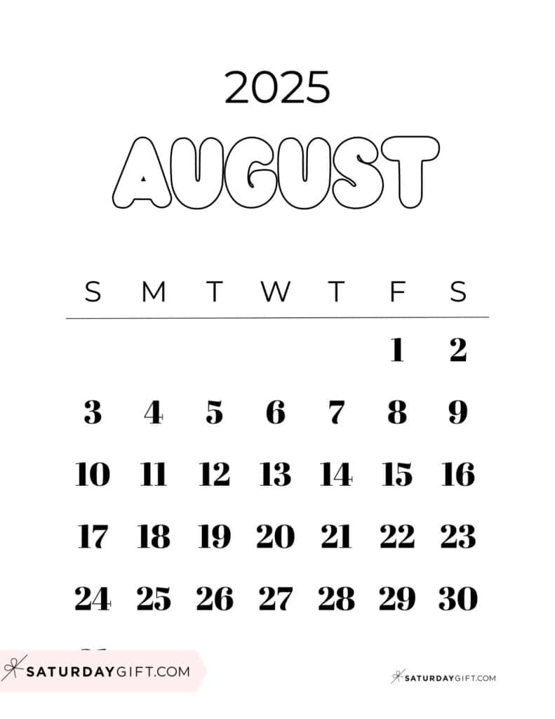 Where to find a printable August 2025 calendar? Here are some good sources!