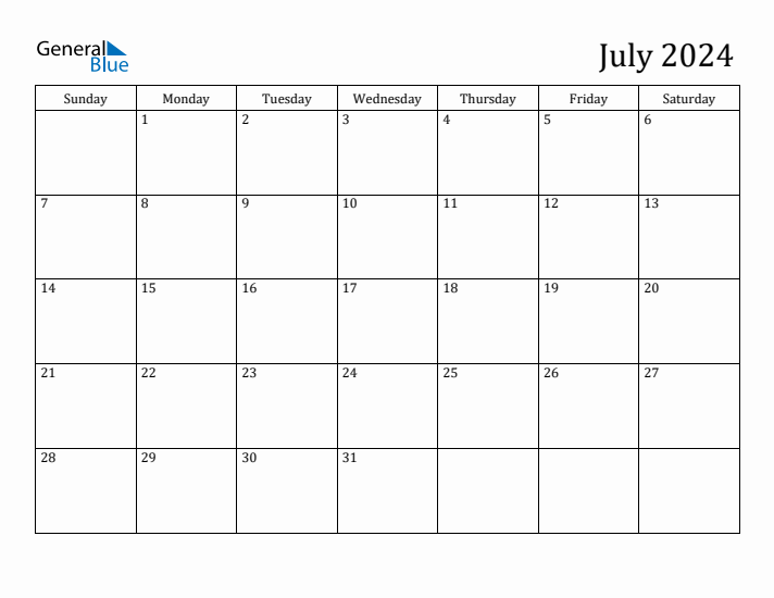 calendario luglio agosto 2024 Template Get Your Easy Monthly View Schedule