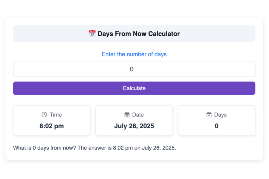Calculating the days until April 26 2025 is easy! Use this time tracking method!