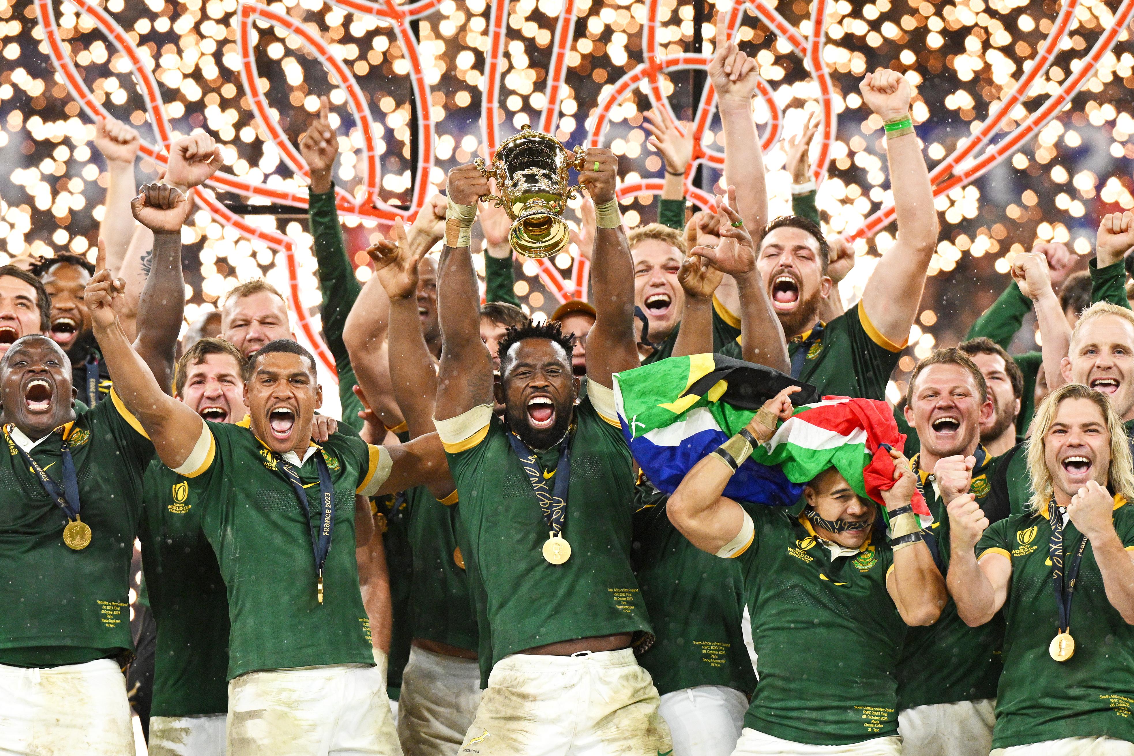 When was the last time South Africa joined the rugby union world cup winners？ See the final scores!