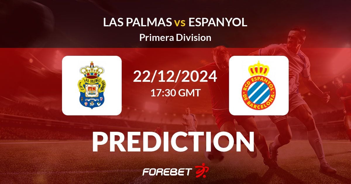 Searching for reliable estadísticas de rcd espanyol contra u. d. las palmas? We predict the final score!
