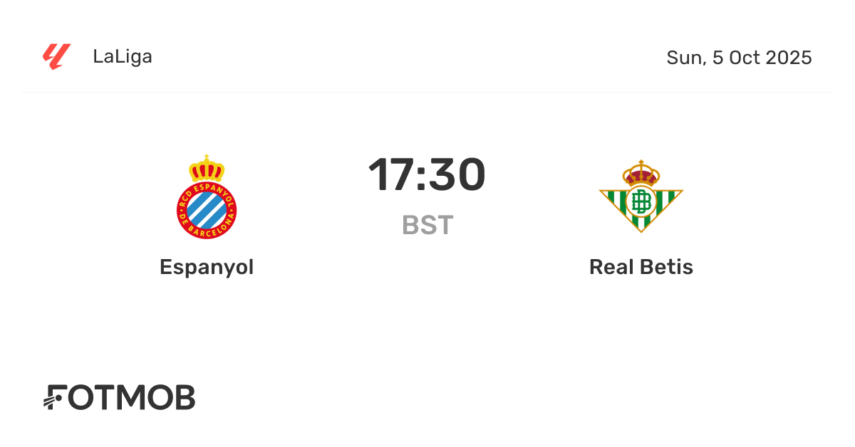 Past matchups matter: Reviewing historical espanyol vs real betis standings data for predictions.