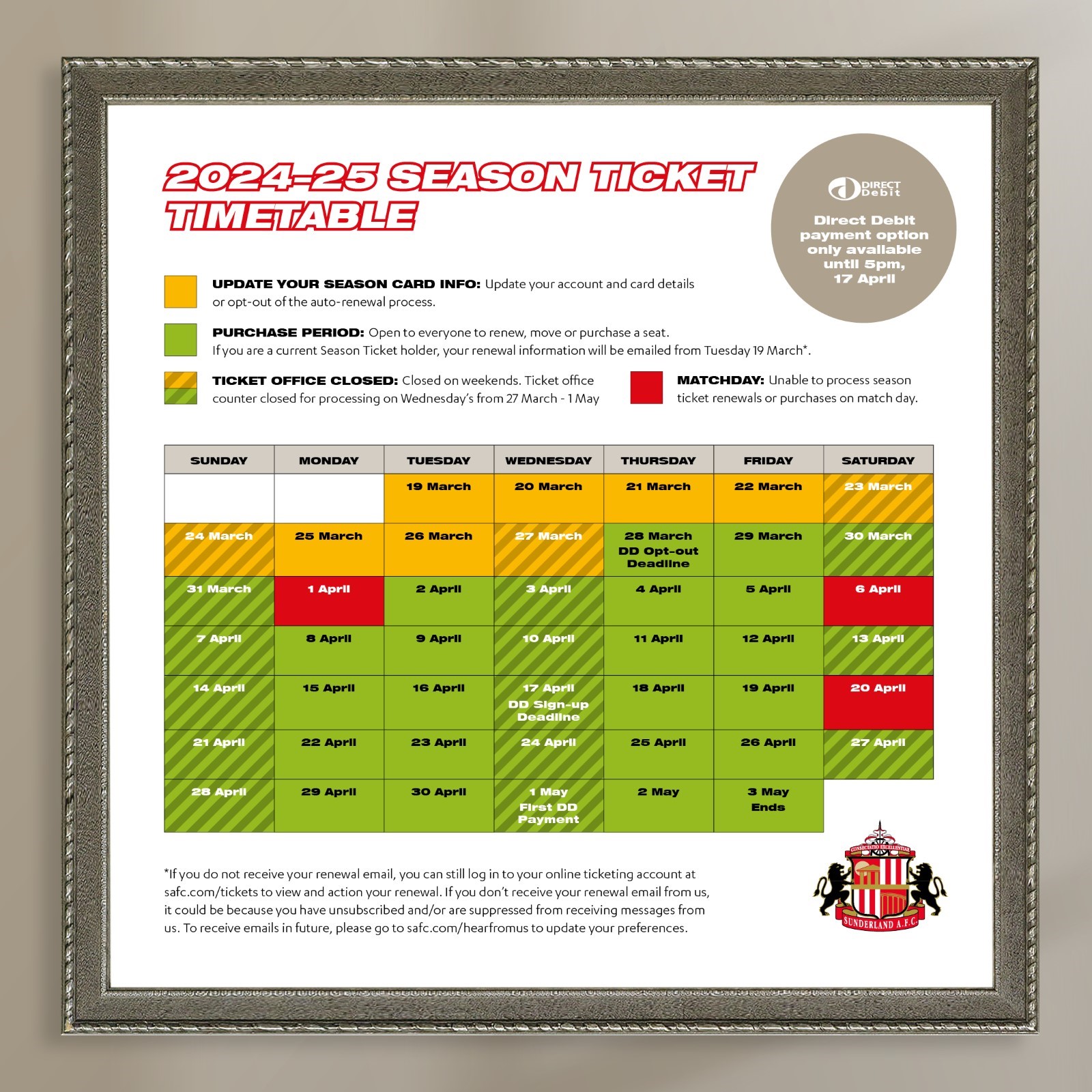 When do Sunderland season tickets go on sale? Dont miss the important priority window!