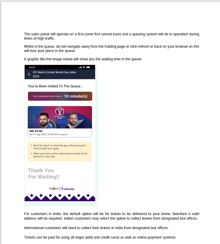How to get early icc cricket world cup tickets access? (Join the queue)