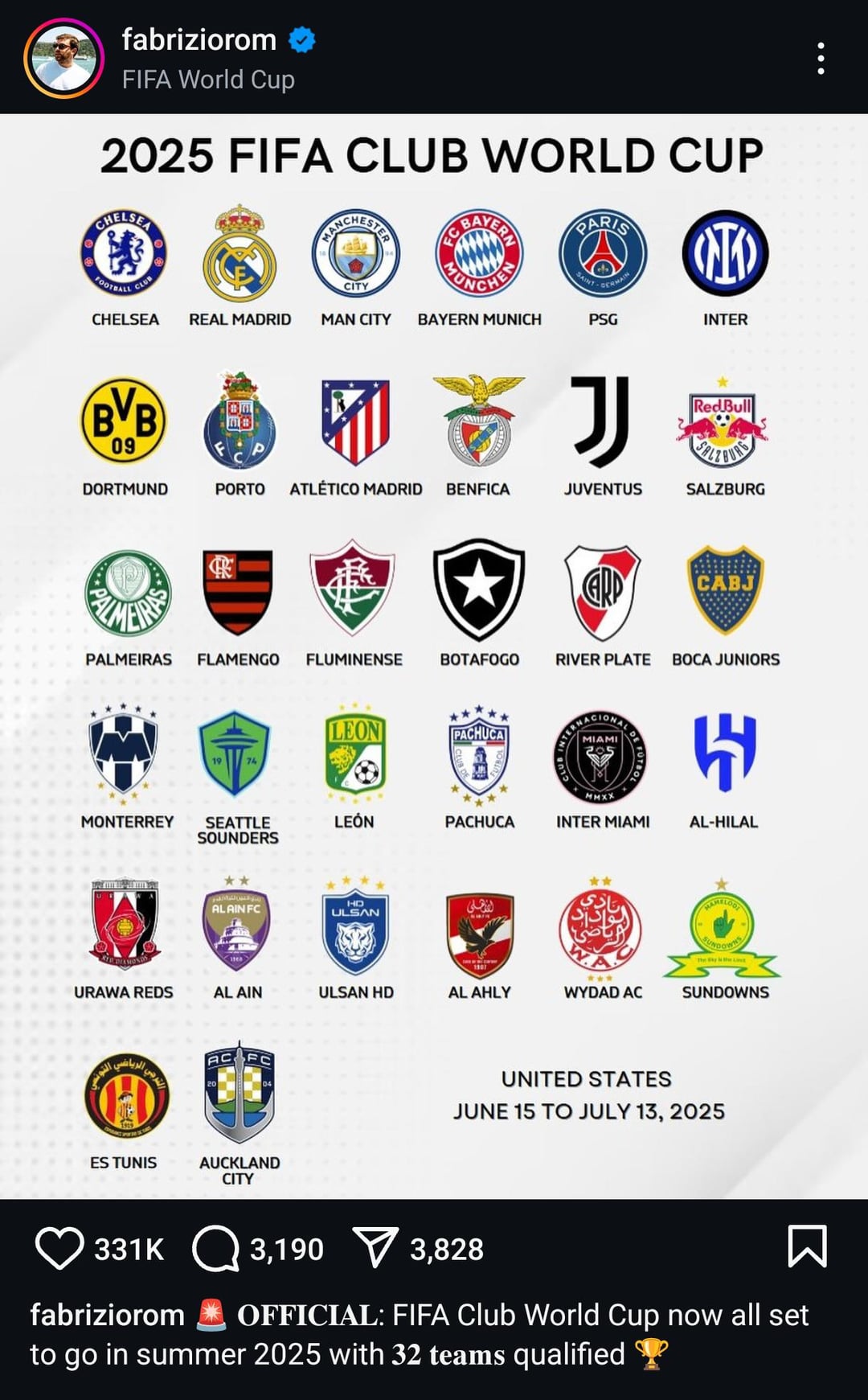 Which Teams are Playing FIFA Club World Cup Atlanta? (Full confirmed team list!)