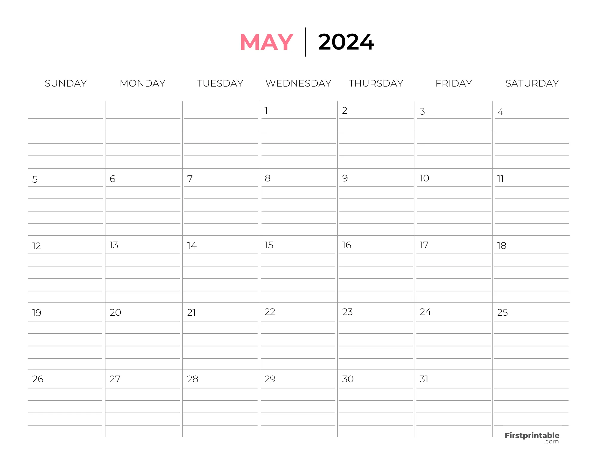 Where can I download the best calendario mayo 2024？ Find 3 free printable options now!