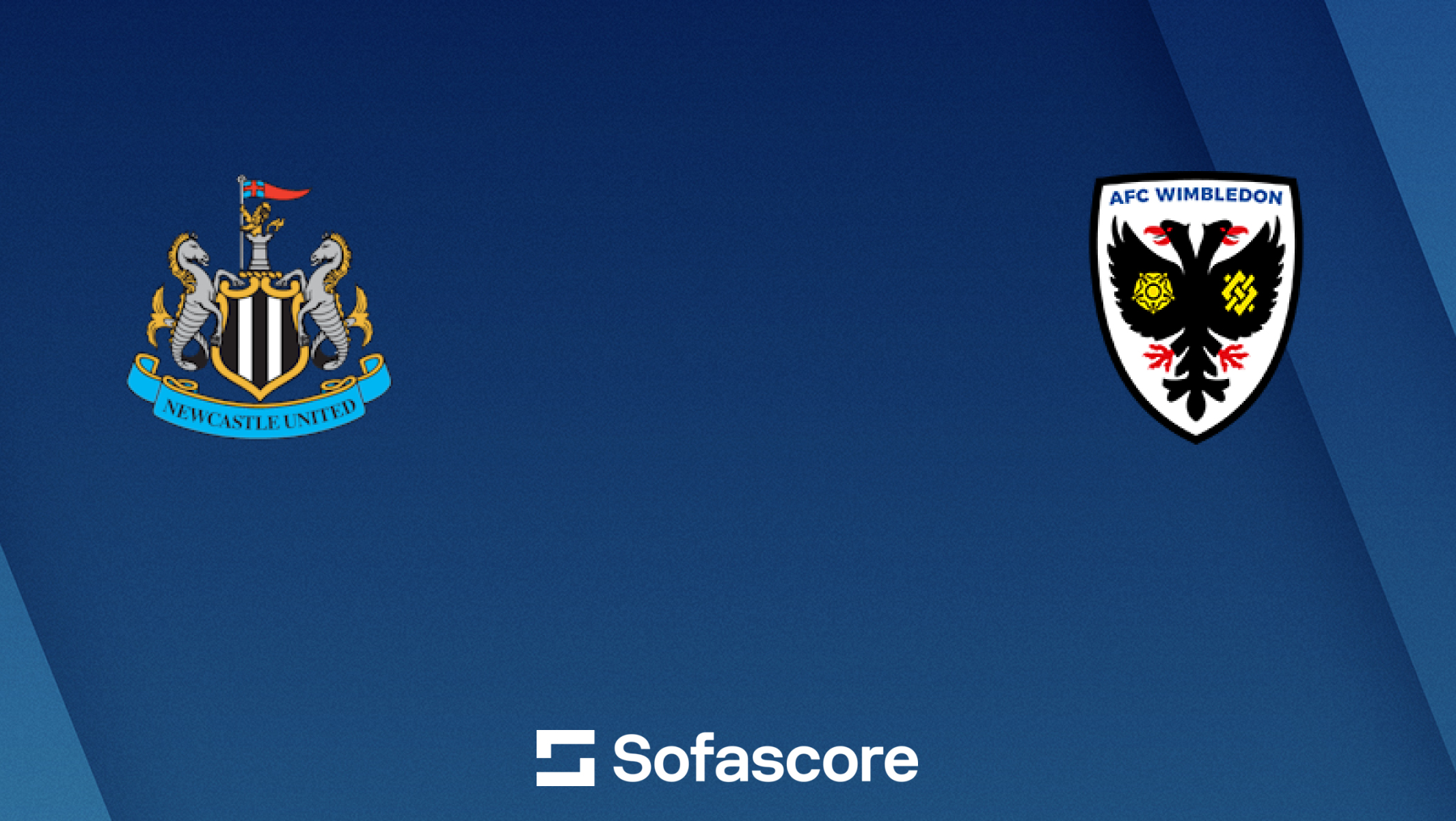 Whats in Newcastle United F.C. vs AFC Wimbledon timeline this season？