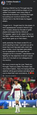 The legacy defining moment： ronaldo crying world cup exit explained in detail!