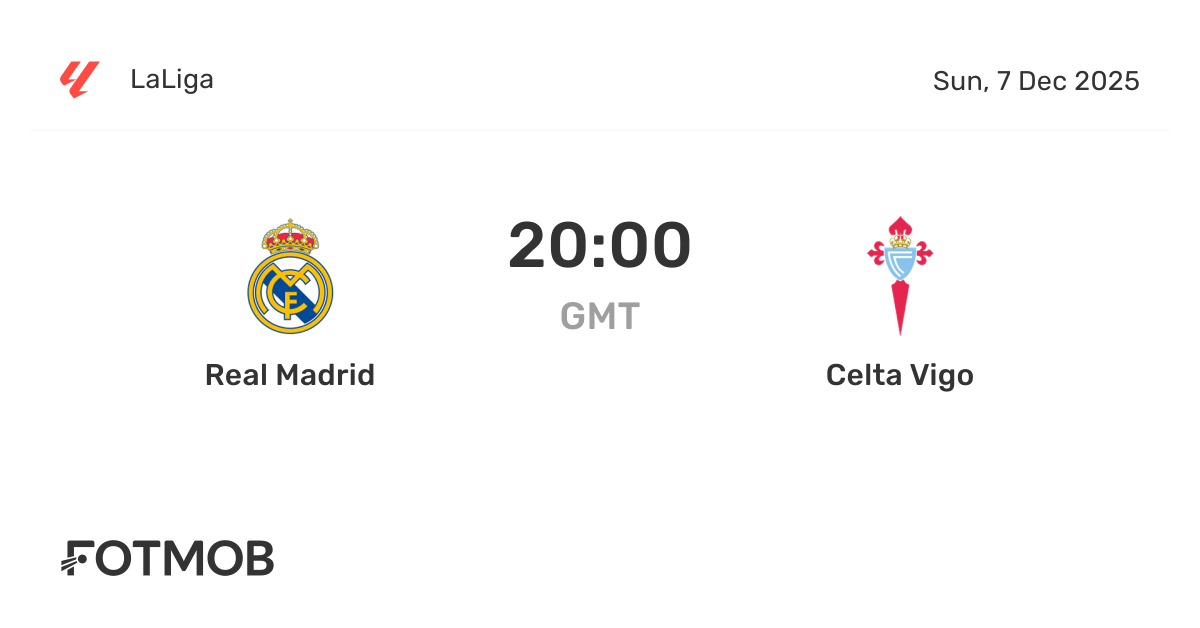 Celta vs RM stats： Recent form check!