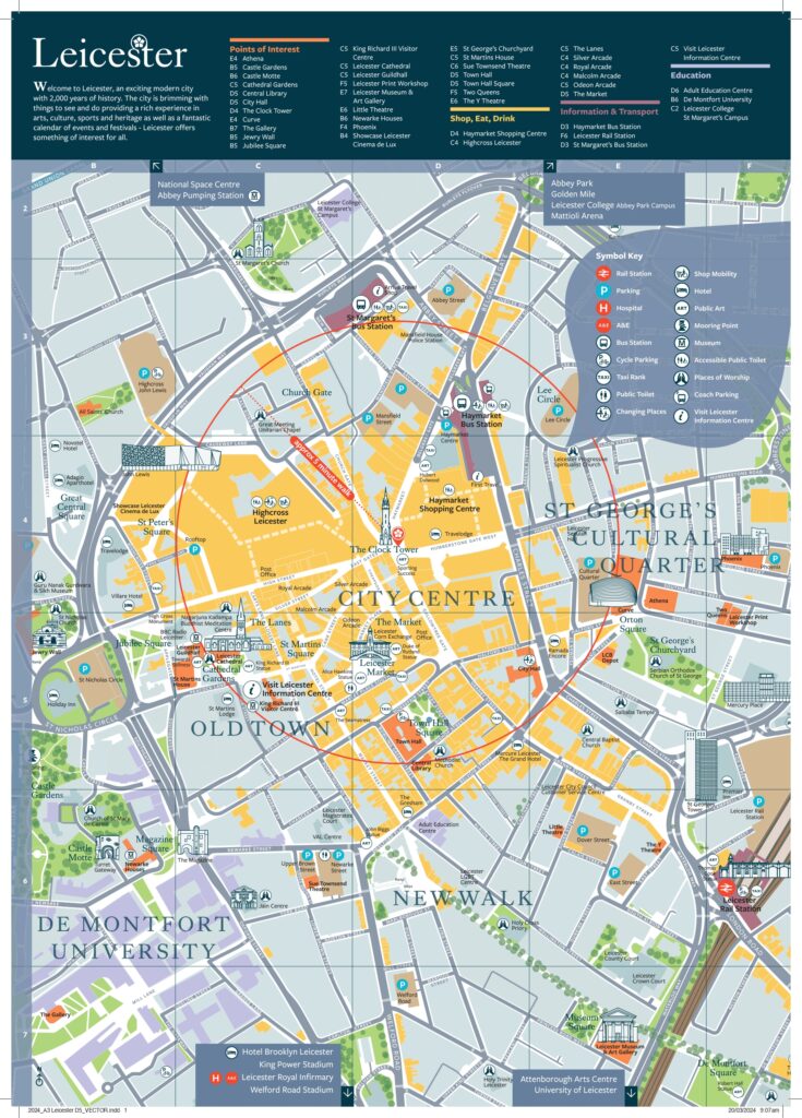 How to easily read a detailed map leicester city？ (Quick guide for navigating the town)