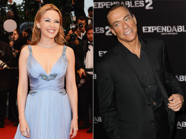 kylie minogue alongside jean-claude van damme