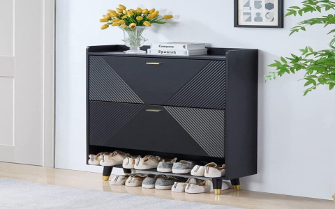 luxury shoes cabinet：elegant footwear storage unit