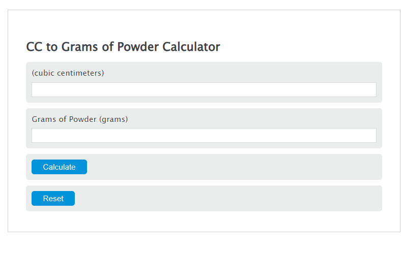 25 cc to grams powder:convert 25 cc of powder to grams