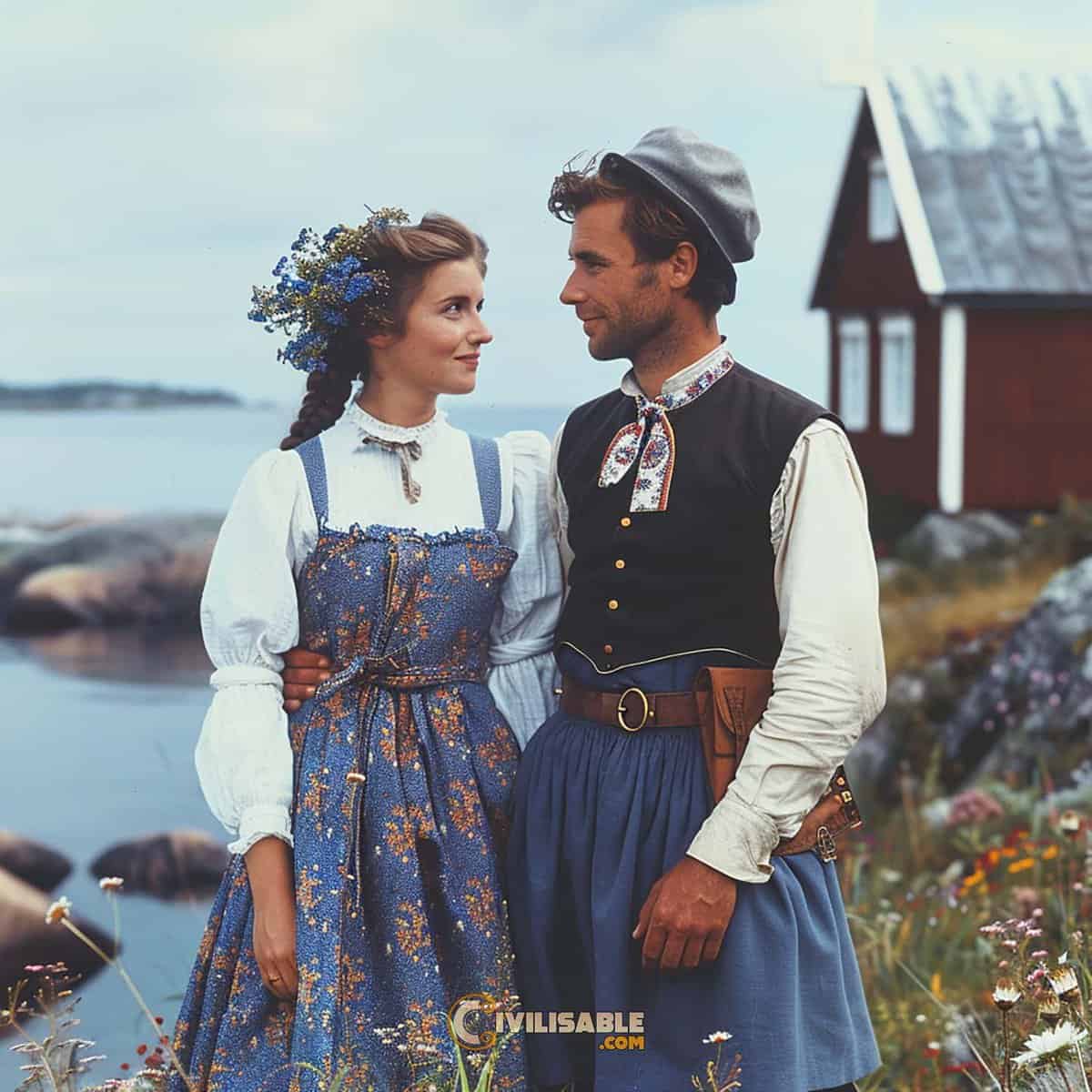 danish traditional costume：danish cultural attire