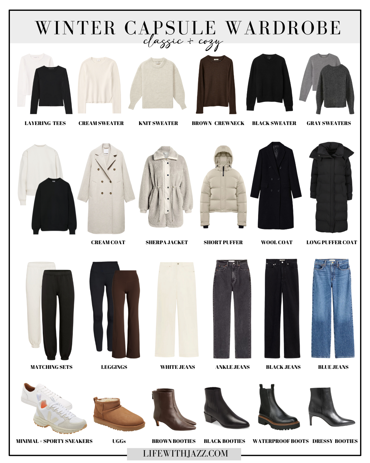 winter capsule wardrobe 2024:winter fashion essentials 2024