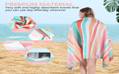 adult wearable beach towel：beach towel for adults on the go