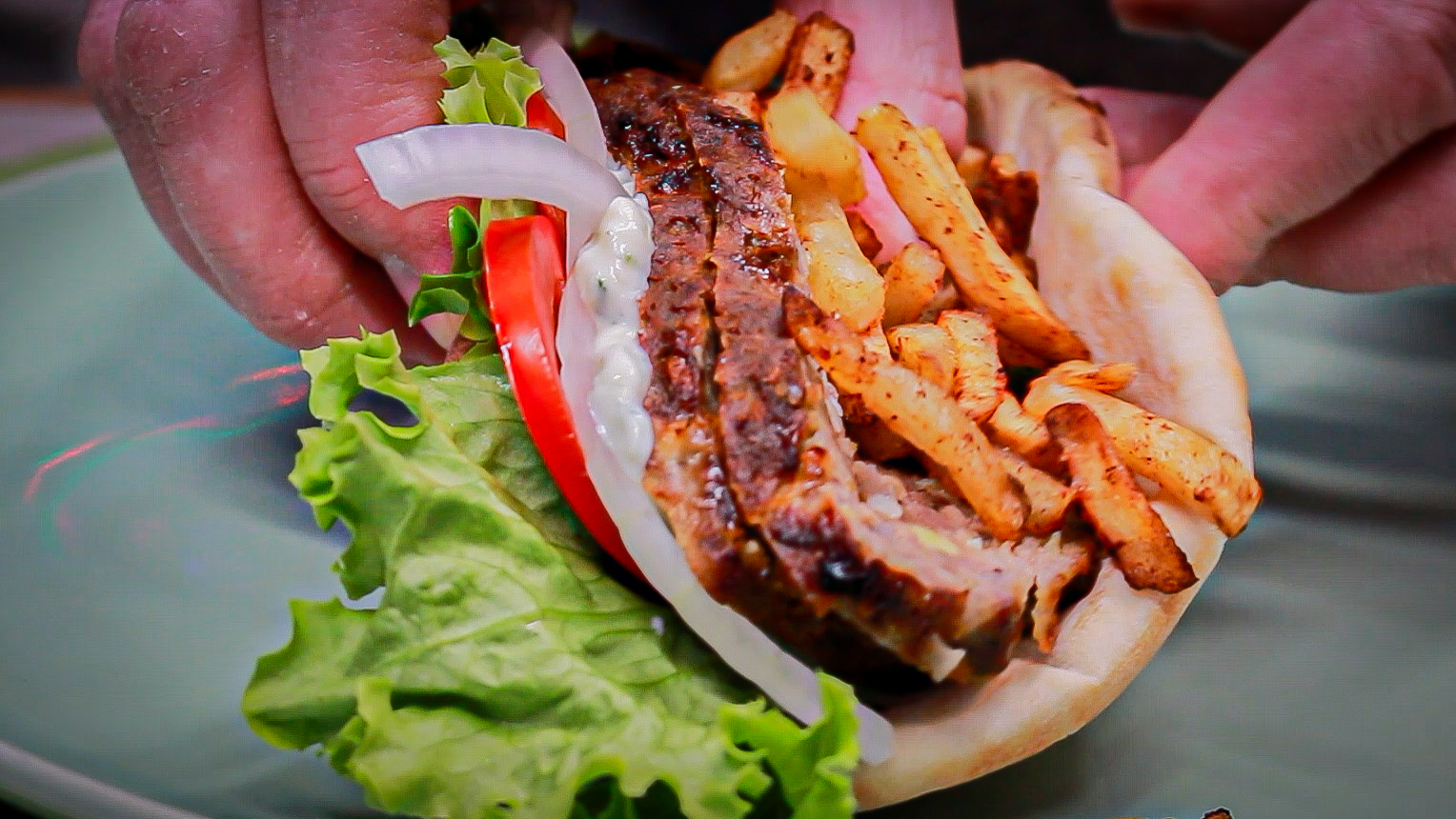 air fryer gyro meat：crispy air-fried gyro meat