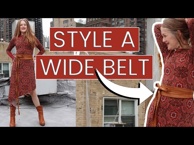 how to wear wide belts：ways to style wide belts