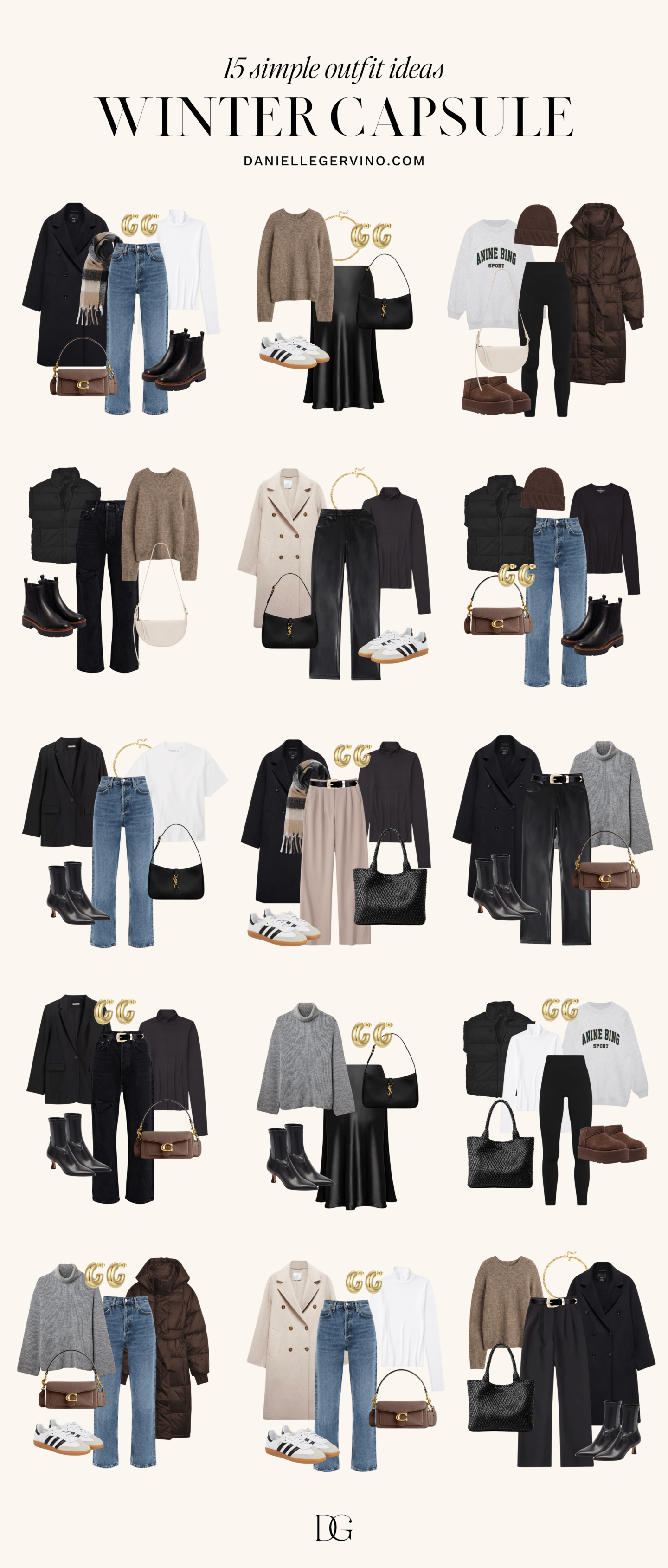 winter capsule wardrobe 2024:winter fashion essentials 2024