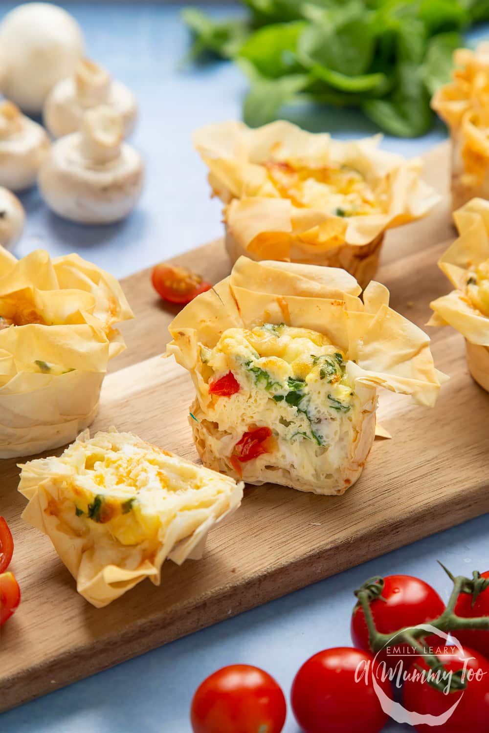 quiche made with filo pastry：filo pastry quiche