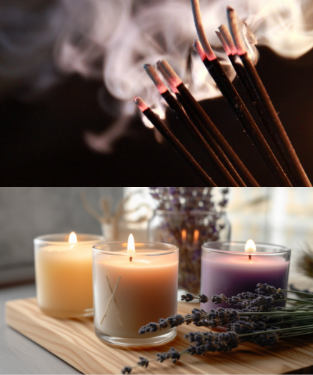 candles vs incense:comparing candles and incense