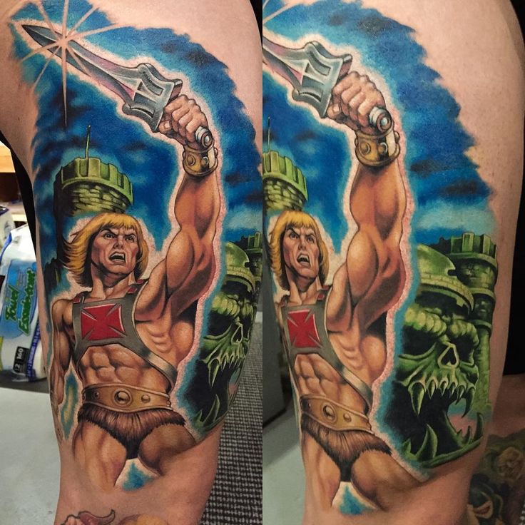 he man tattoos:tattoos of muscular men
